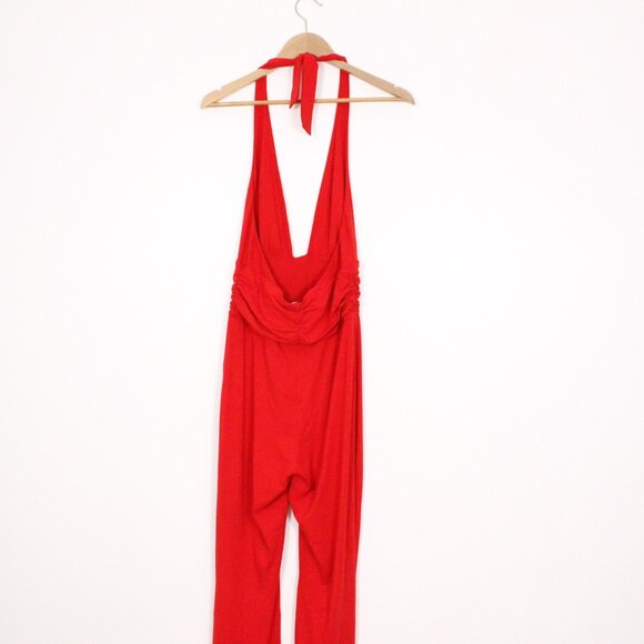 *ASOS Red V Neck Halter Jumpsuit NWT - Picture 4 of 4